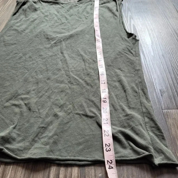 Treasure & Bond Women's Tank Top S Olive Green 100% Cotton Sleeveless Scoop Neck - Picture 6 of 7